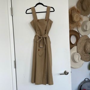 Madewell Double Breasted Khaki Dress